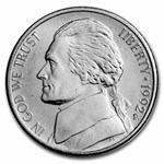 1992-P Jefferson Nickel 40-Coin Roll BU